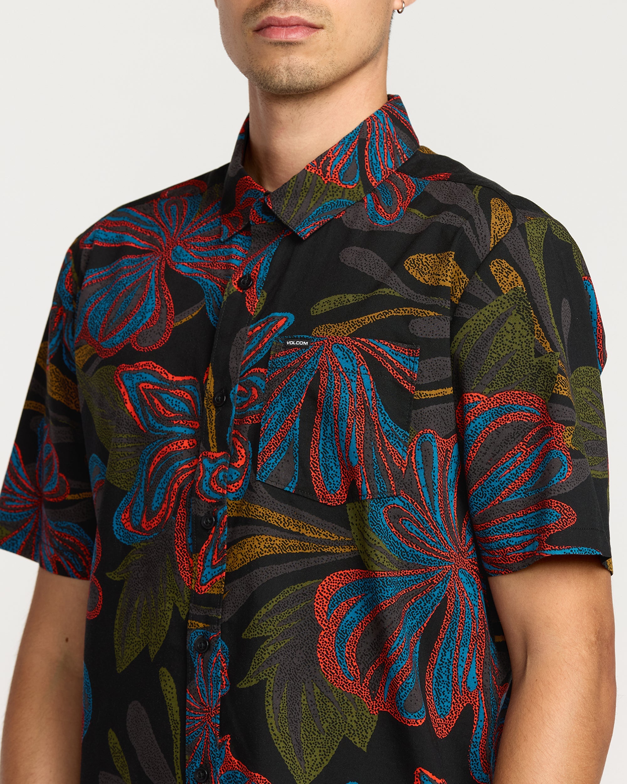 Men's Rendezvous Floral Short Sleeve Shirt - Image 7
