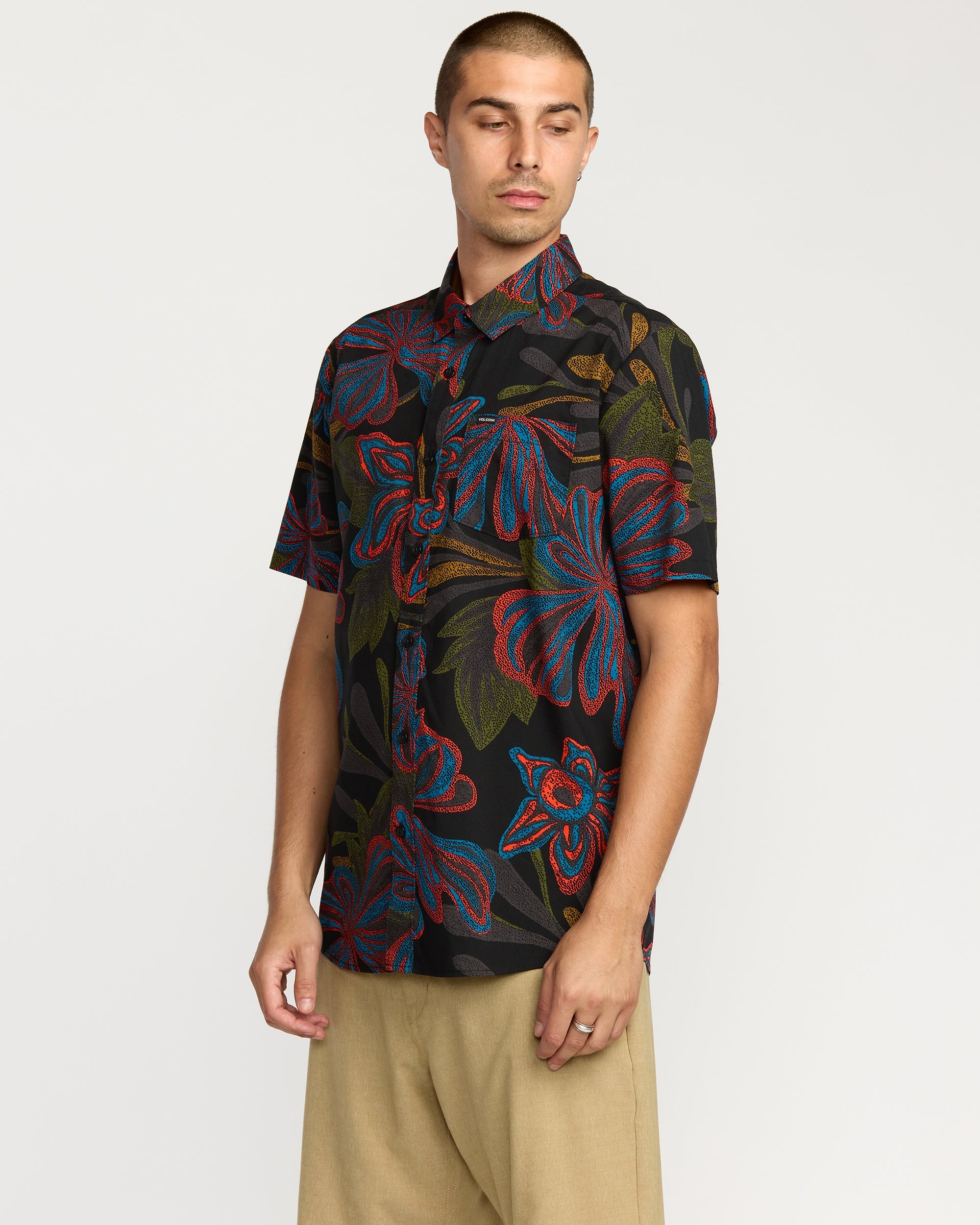 Men's Rendezvous Floral Short Sleeve Shirt - Image 3