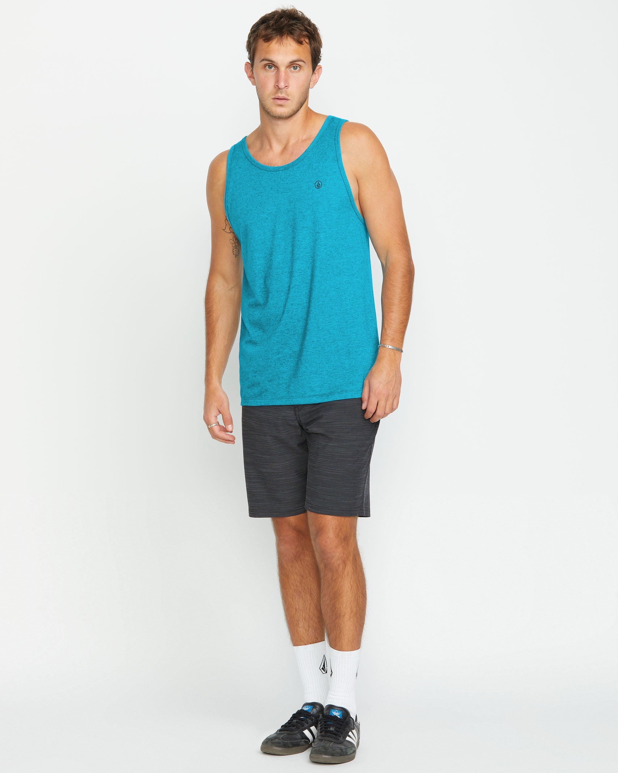 Men's Solid Heather Tank - Image 4