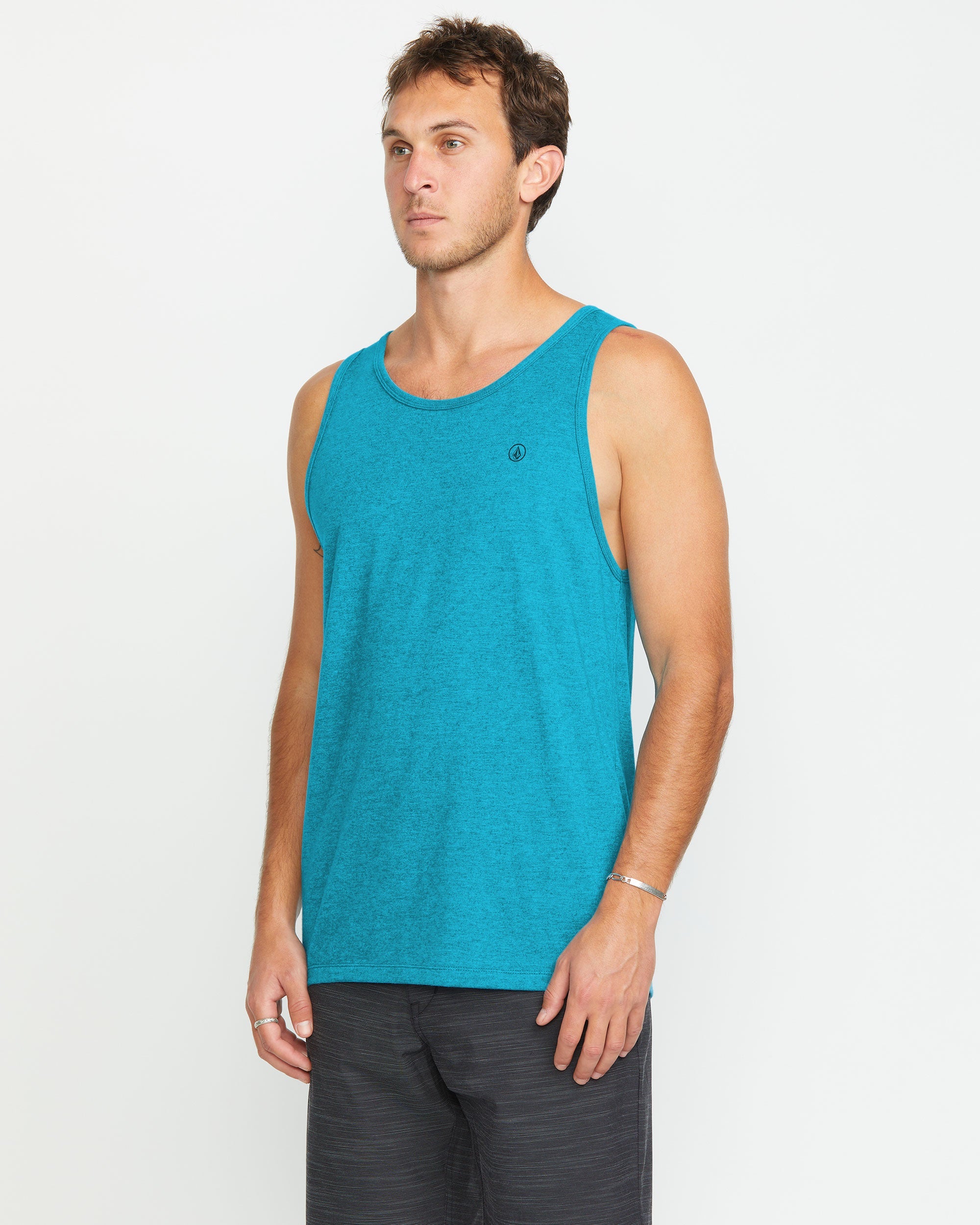 Men's Solid Heather Tank - Image 3