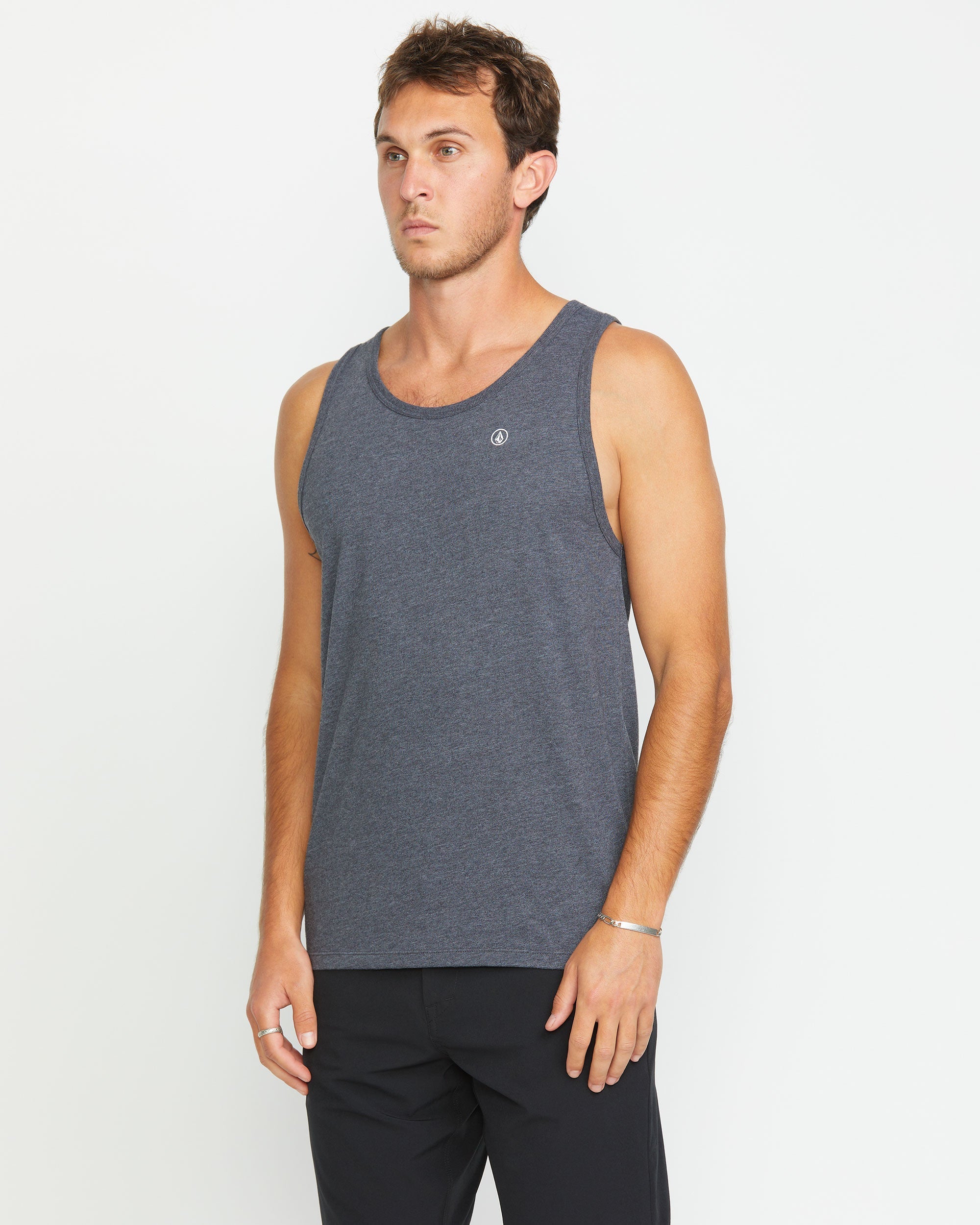 Men's Solid Heather Tank - Image 3
