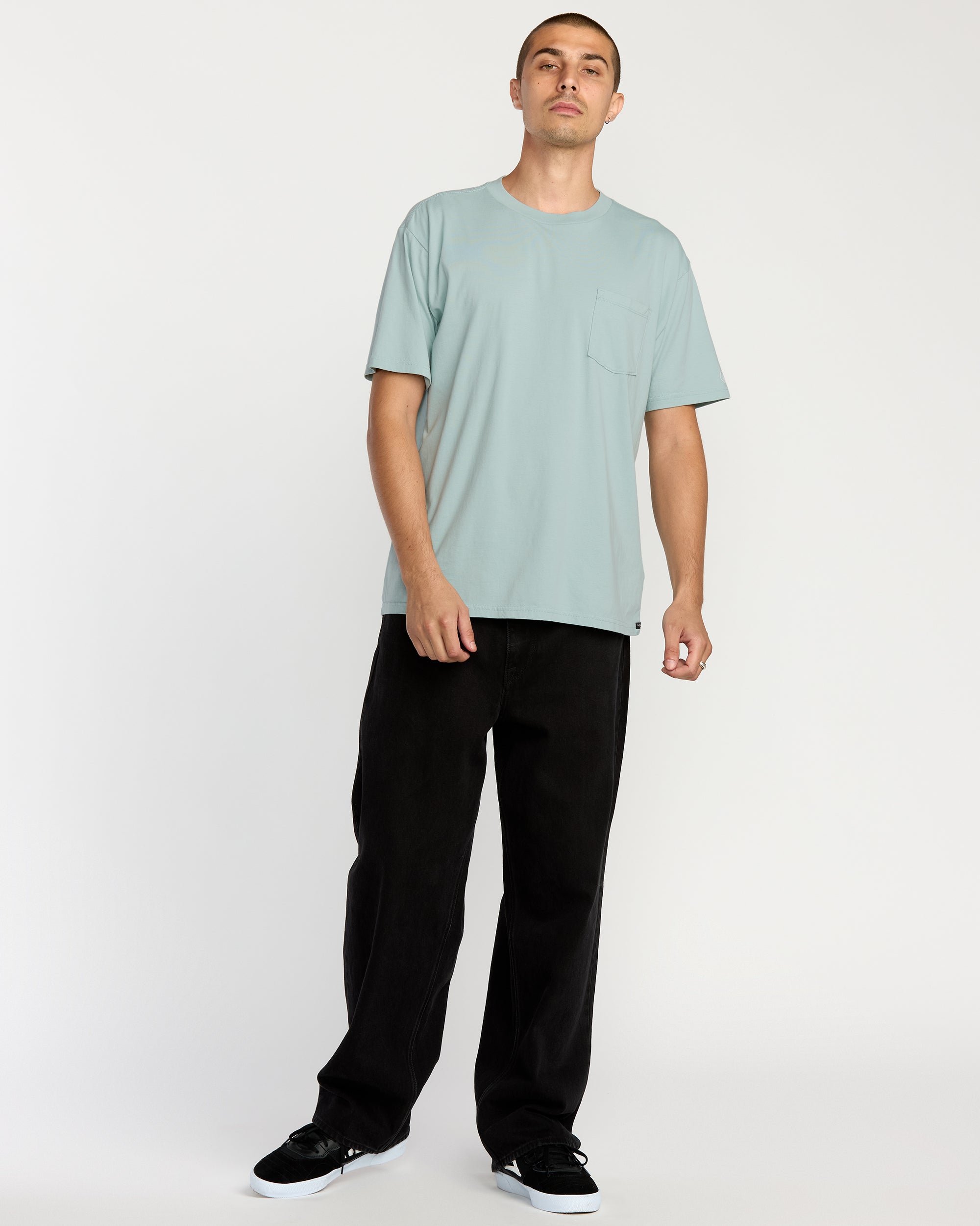 Men's Solid Short Sleeve Pocket Tee - Image 2