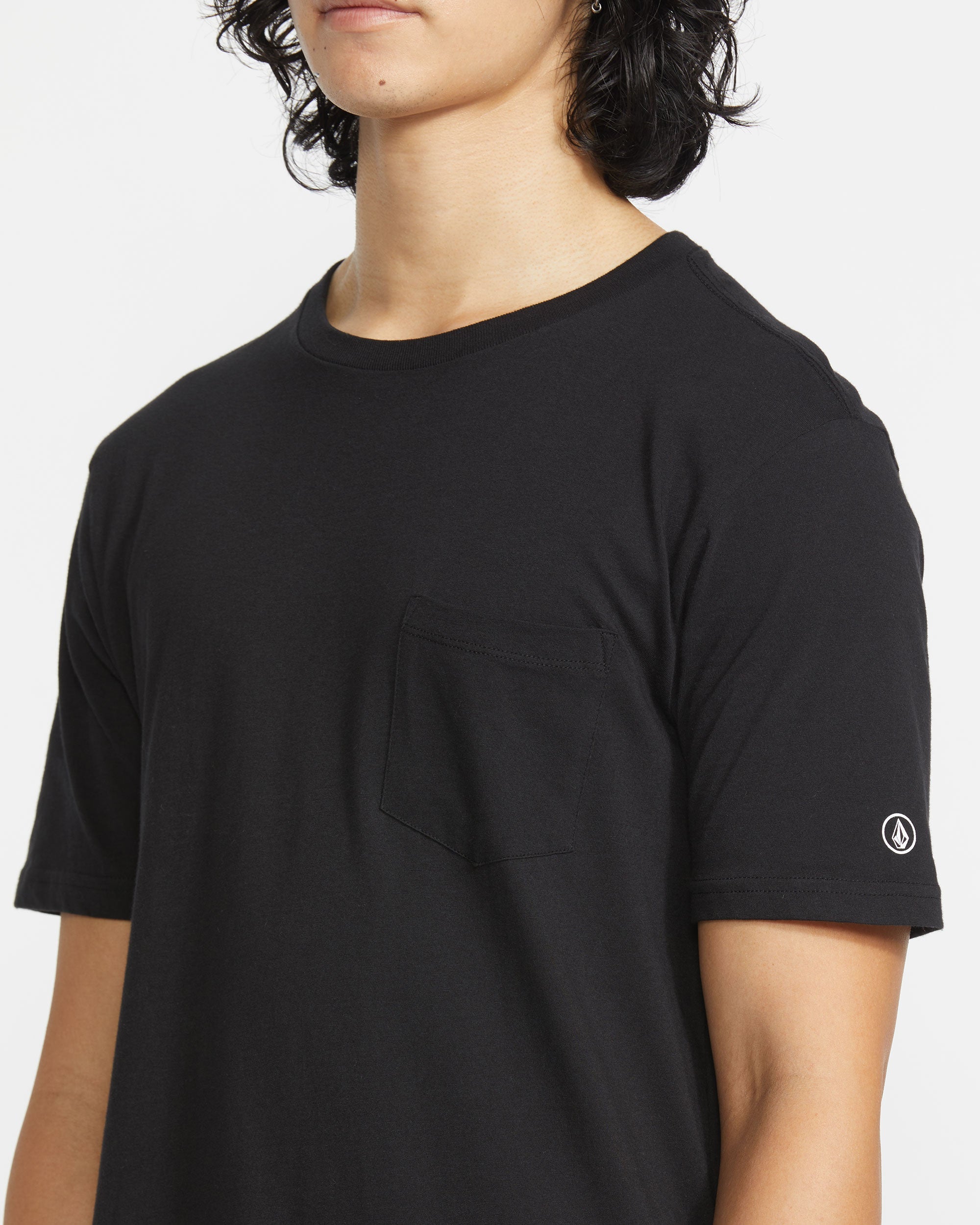 Men's Solid Short Sleeve Shirt Pocket Tee - Image 7