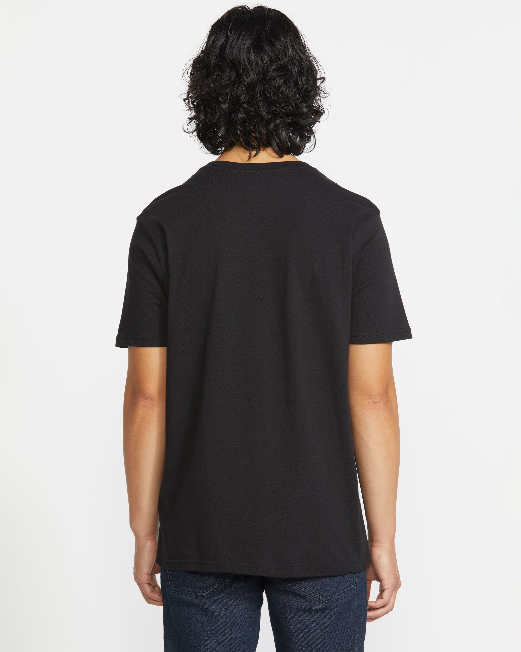 Men's Solid Short Sleeve Shirt Pocket Tee - Image 2