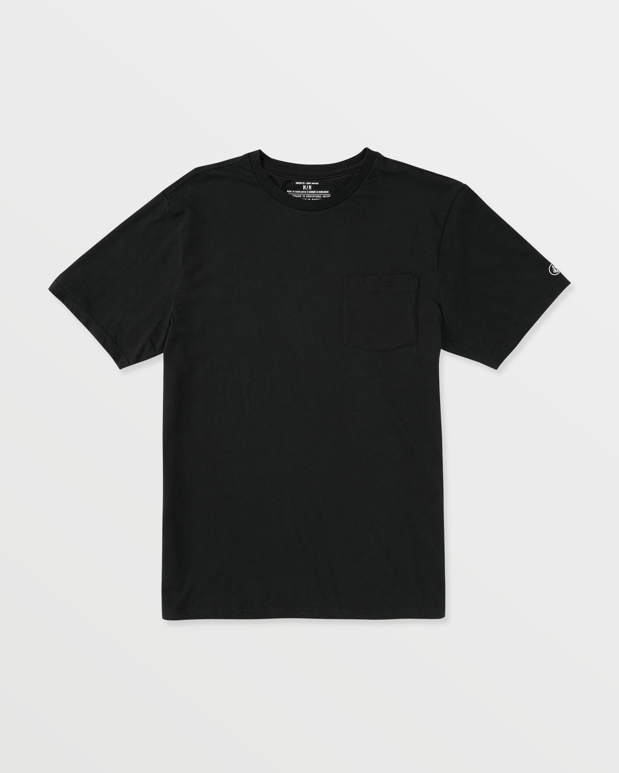 Men's Solid Short Sleeve Shirt Pocket Tee - Image 6