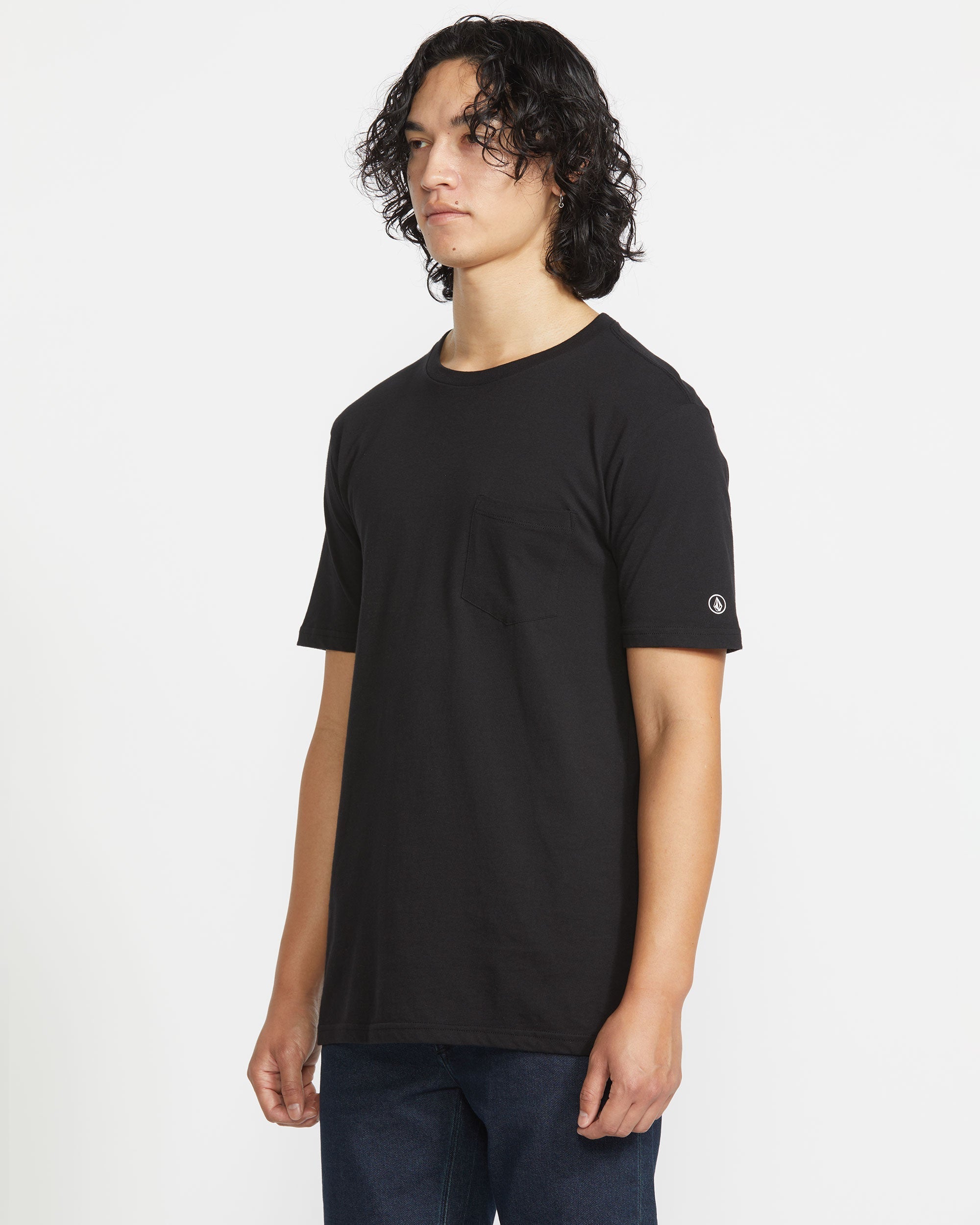 Men's Solid Short Sleeve Shirt Pocket Tee - Image 9