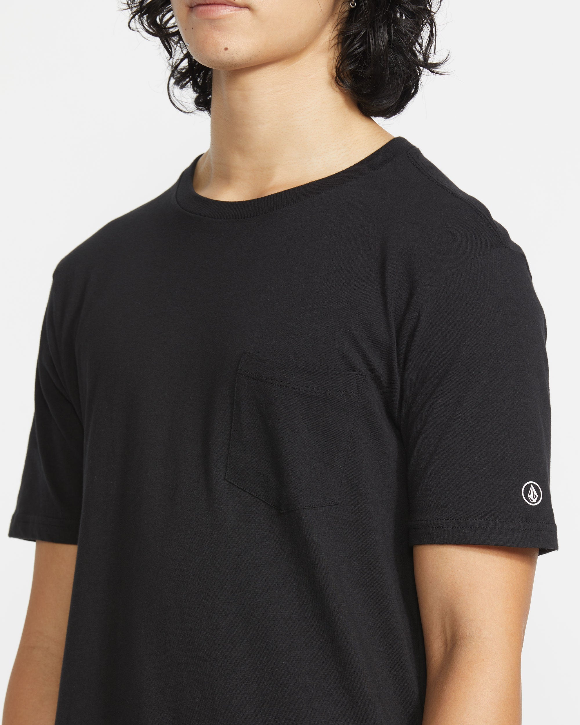 Men's Solid Short Sleeve Shirt Pocket Tee - Image 11