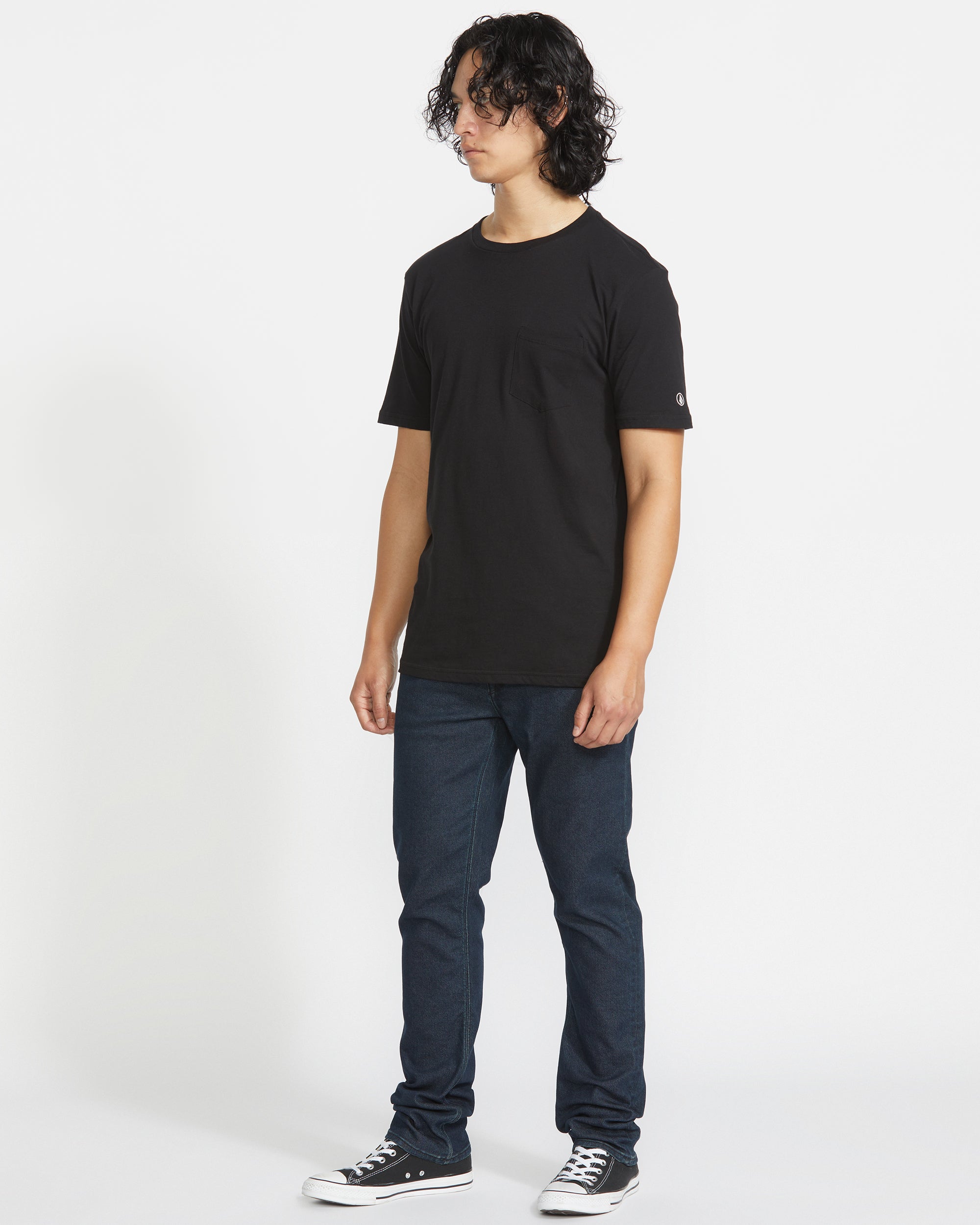 Men's Solid Short Sleeve Shirt Pocket Tee - Image 12