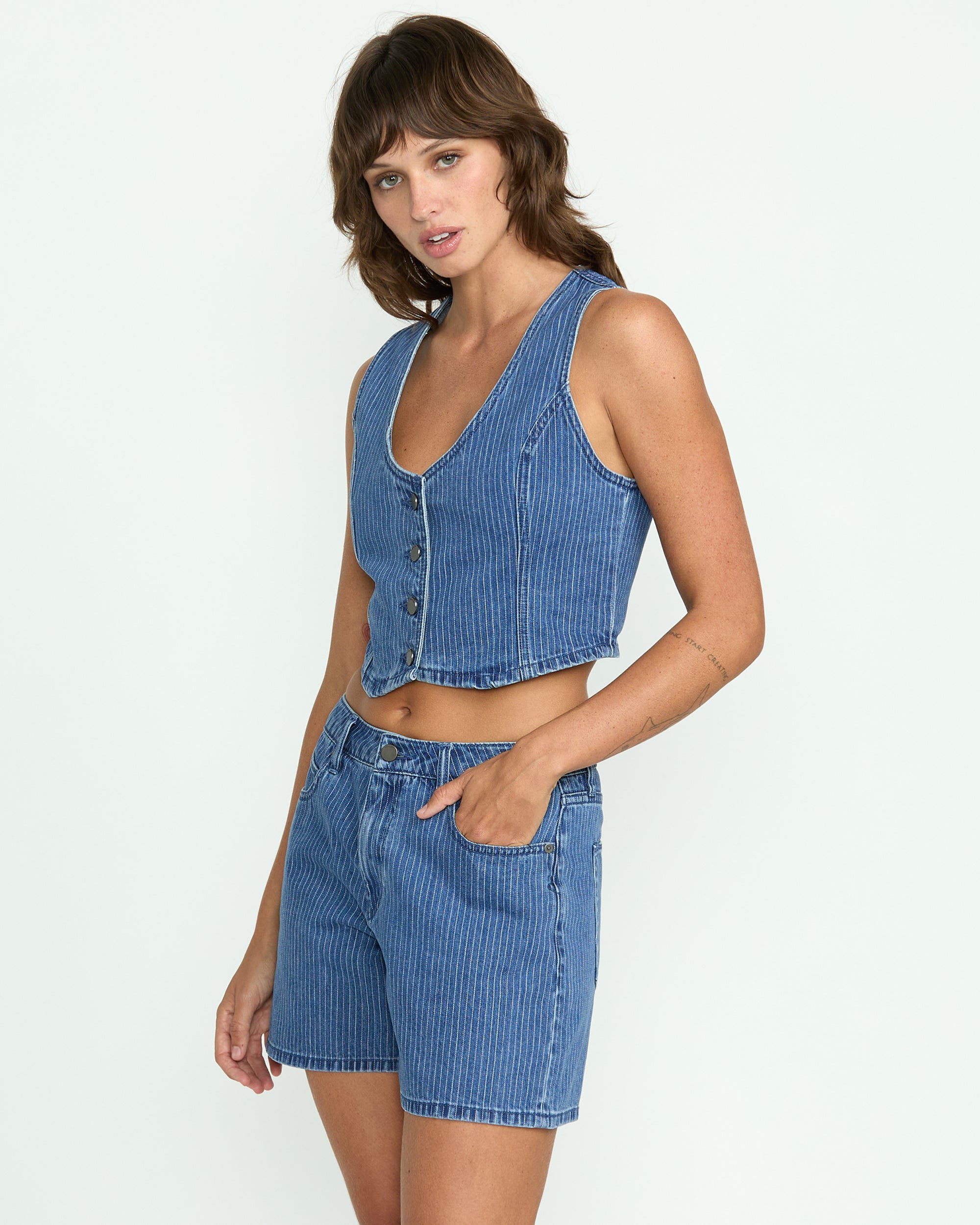 Women's Stoned Boyfriend Vest - Image 3