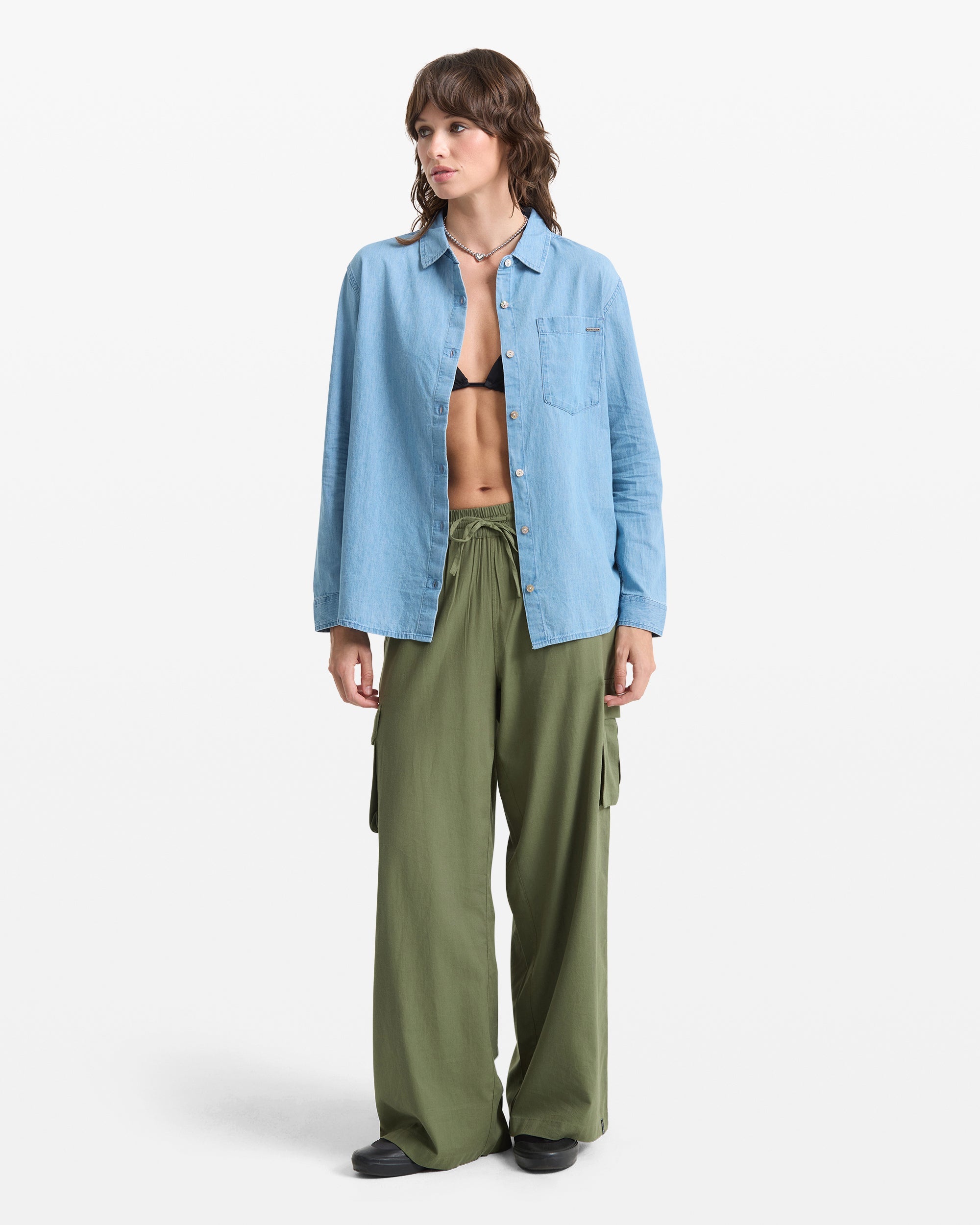Women's Lived In Button Up - Image 3