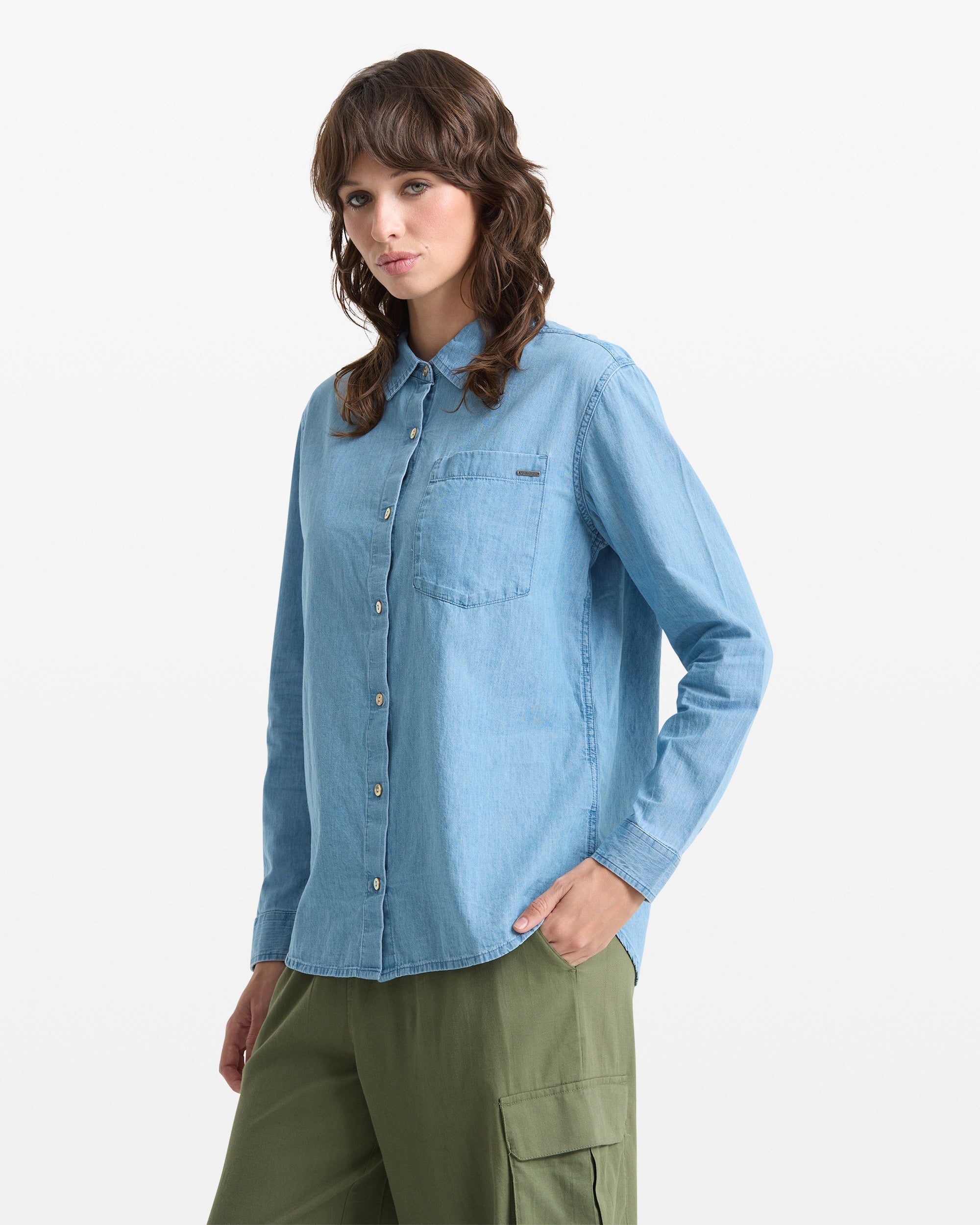 Women's Lived In Button Up - Image 7