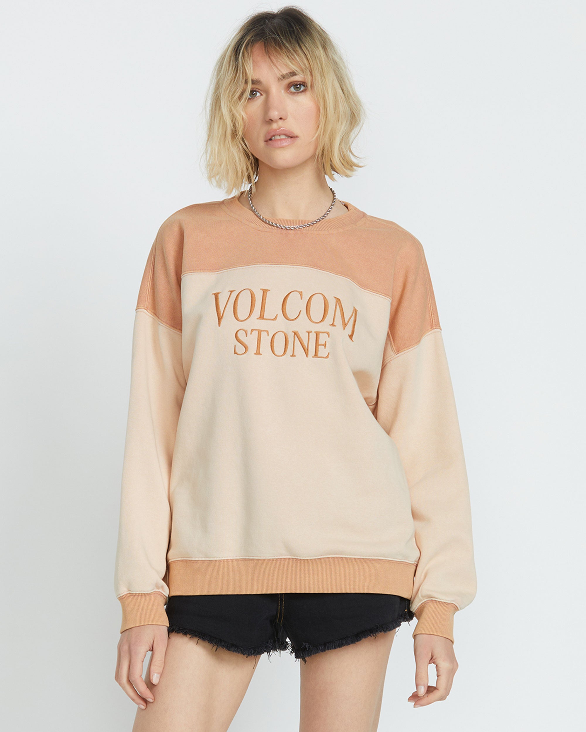 Women's Stone Blocked Crew - Image 3