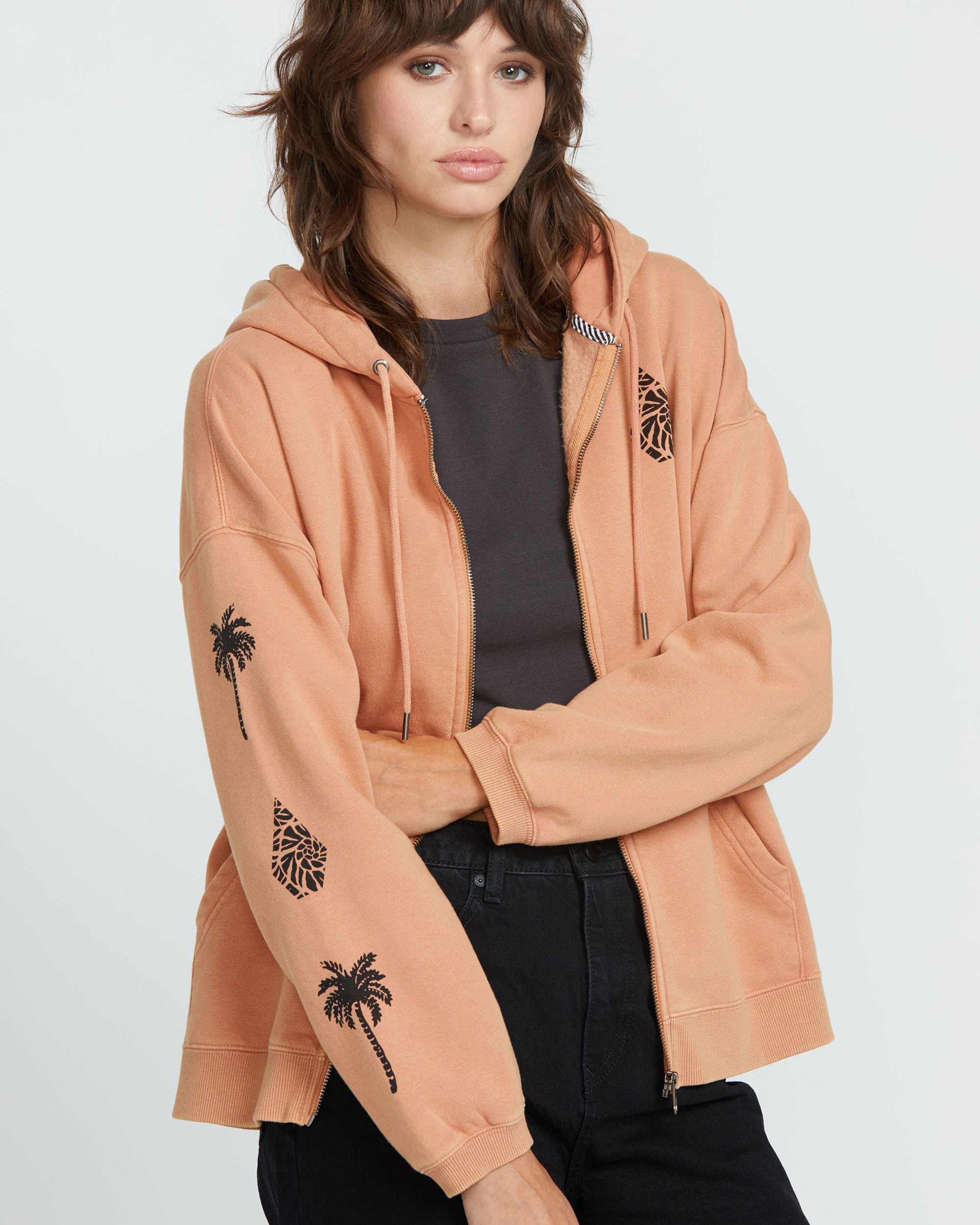Women's Stone Art Up Zip - Image 3