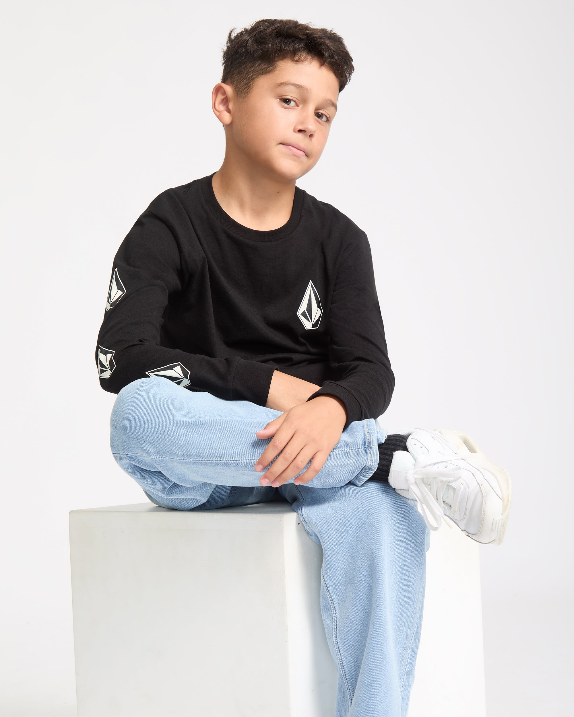 Kids' Iconic Stone Gid Long Sleeve Tee - Image 2