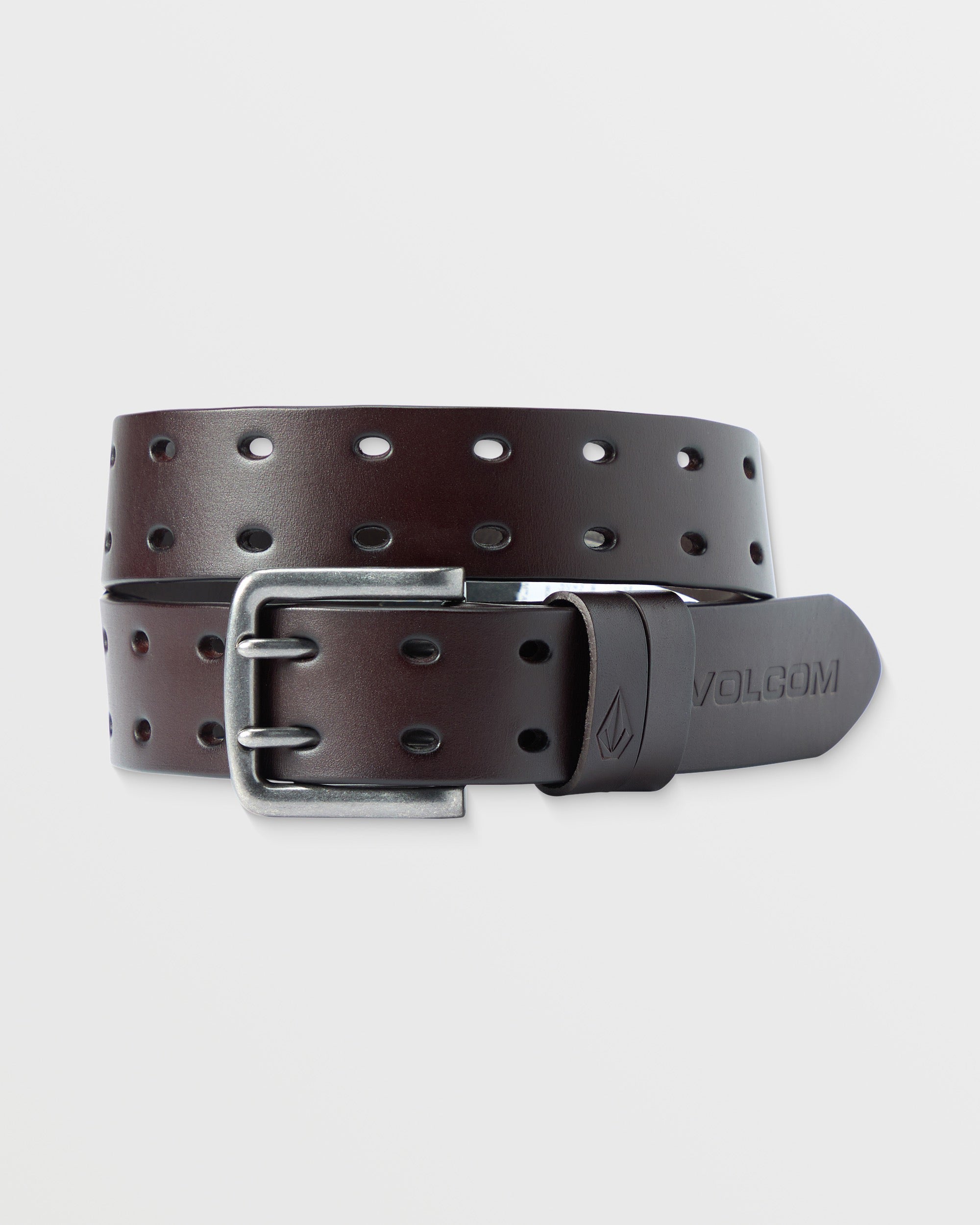 Men's Two Spike Leather Belt